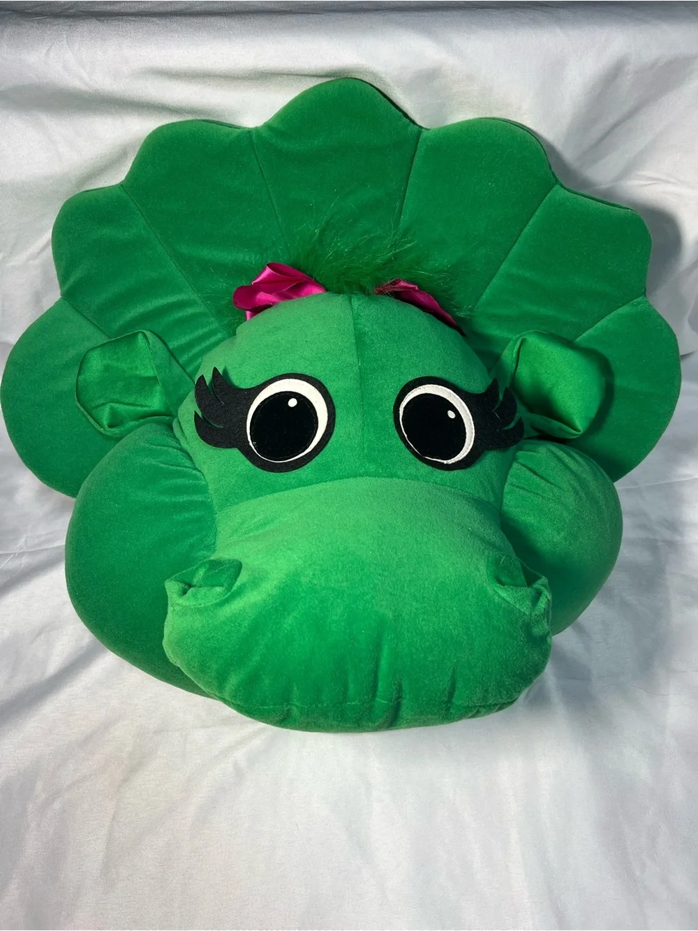 Rare Vintage 1996 Baby Bop Barney Large Head Pillow w/ Handle NWT Plush